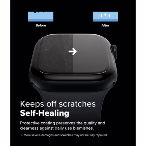 Ringke รุ่น Dual Easy - ฟิล์มกันรอย Apple Watch 10 (46mm) - แพ็ค 3 ชิ้น