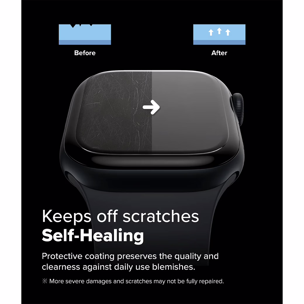 Ringke รุ่น Dual Easy - ฟิล์มกันรอย Apple Watch 10 (46mm) - แพ็ค 3 ชิ้น