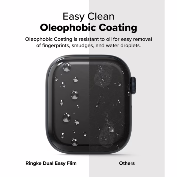 Ringke รุ่น Dual Easy - ฟิล์มกันรอย Apple Watch 10 (46mm) - แพ็ค 3 ชิ้น