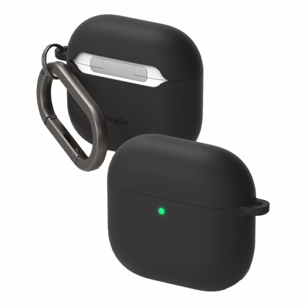 Ringke รุ่น Silicone Case - เคส AirPods 4 - สี Black