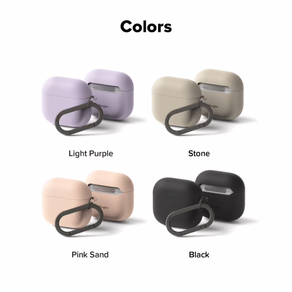 Ringke รุ่น Silicone Case - เคส AirPods 4 - สี Black