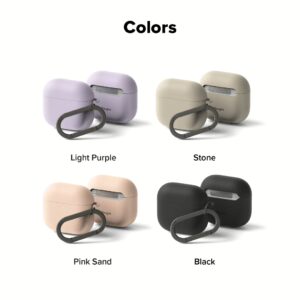 Ringke รุ่น Silicone Case - เคส AirPods 4 - สี Black