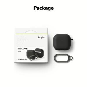 Ringke รุ่น Silicone Case - เคส AirPods 4 - สี Black