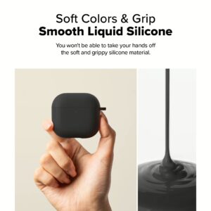 Ringke รุ่น Silicone Case - เคส AirPods 4 - สี Black