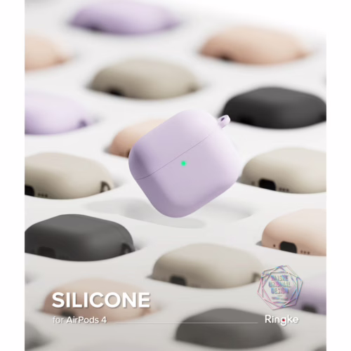 Ringke รุ่น Silicone Case - เคส AirPods 4 - สี Pink Sand
