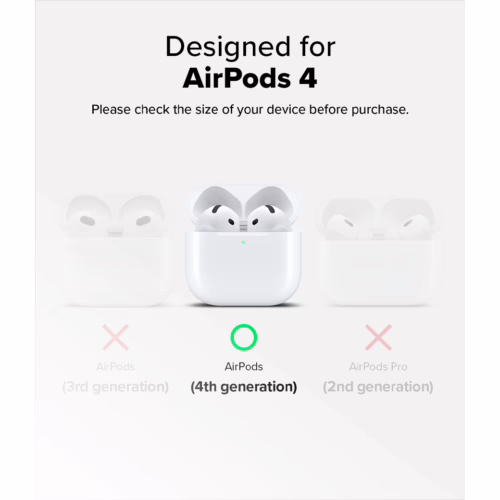 Ringke รุ่น Silicone Case - เคส AirPods 4 - สี Pink Sand