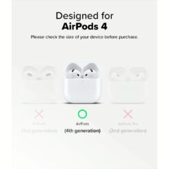 Ringke รุ่น Silicone Case - เคส AirPods 4 - สี Pink Sand