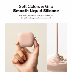 Ringke รุ่น Silicone Case - เคส AirPods 4 - สี Pink Sand
