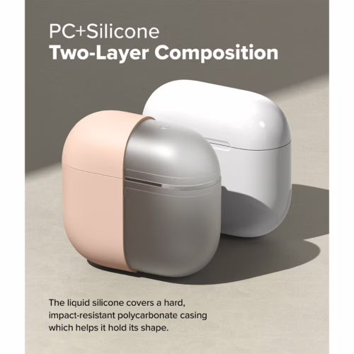 Ringke รุ่น Silicone Case - เคส AirPods 4 - สี Pink Sand