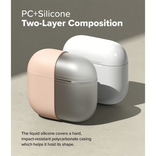 Ringke รุ่น Silicone Case - เคส AirPods 4 - สี  Pink Sand - Image 6