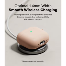 Ringke รุ่น Silicone Case - เคส AirPods 4 - สี Pink Sand