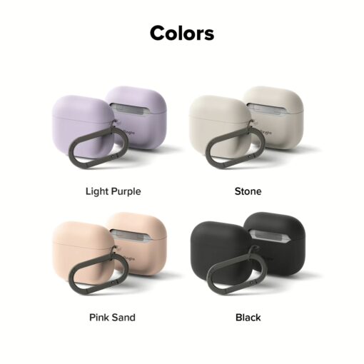 Ringke รุ่น Silicone Case - เคส AirPods 4 - สี  Stone - Image 11