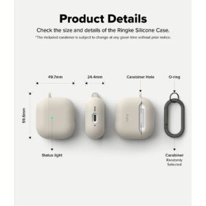 Ringke รุ่น Silicone Case - เคส AirPods 4 - สี Stone