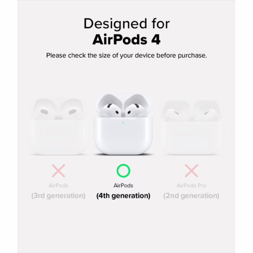 Ringke รุ่น Silicone Case - เคส AirPods 4 - สี Stone