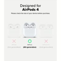 Ringke รุ่น Silicone Case - เคส AirPods 4 - สี Stone