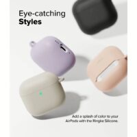 Ringke รุ่น Silicone Case - เคส AirPods 4 - สี Stone
