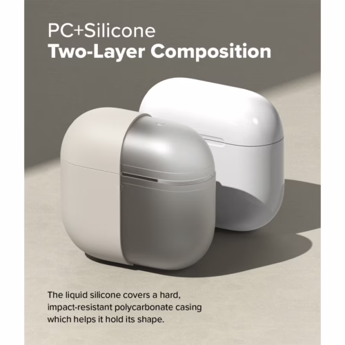 Ringke รุ่น Silicone Case - เคส AirPods 4 - สี Stone