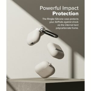 Ringke รุ่น Silicone Case - เคส AirPods 4 - สี Stone