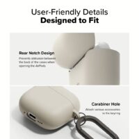 Ringke รุ่น Silicone Case - เคส AirPods 4 - สี Stone
