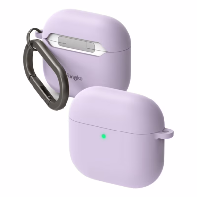 Ringke รุ่น Silicone Case - เคส AirPods 4 - สี  Light Purple