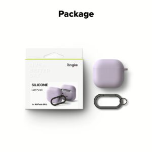 Ringke รุ่น Silicone Case - เคส AirPods 4 - สี Light Purple