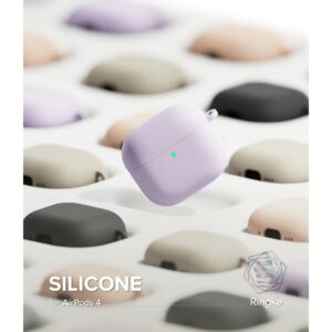 Ringke รุ่น Silicone Case - เคส AirPods 4 - สี Light Purple