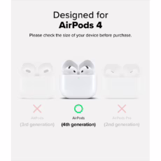 Ringke รุ่น Silicone Case - เคส AirPods 4 - สี Light Purple