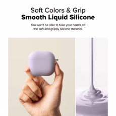 Ringke รุ่น Silicone Case - เคส AirPods 4 - สี Light Purple