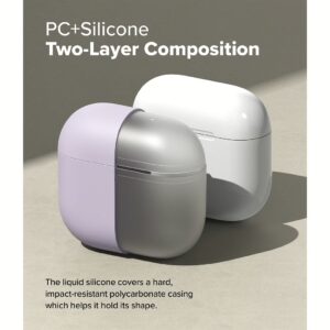 Ringke รุ่น Silicone Case - เคส AirPods 4 - สี Light Purple