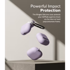 Ringke รุ่น Silicone Case - เคส AirPods 4 - สี Light Purple