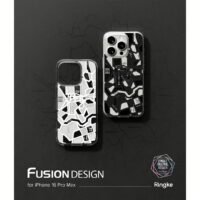 Ringke รุ่น Fusion Design - เคส iPhone 16 Pro - ลาย Seoul Map White
