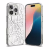 Ringke รุ่น Fusion Design - เคส iPhone 16 Pro Max - ลาย Seoul Map White