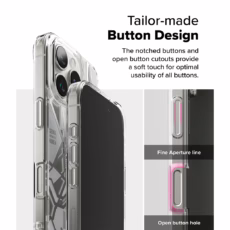 Ringke รุ่น Fusion Design - เคส iPhone 16 Pro Max - ลาย Seoul Map White