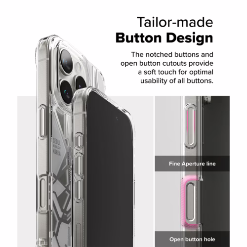 Ringke รุ่น Fusion Design - เคส iPhone 16 Pro Max - ลาย Seoul Map White