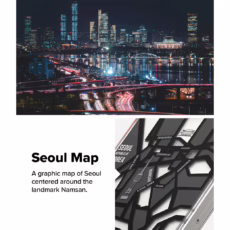Ringke รุ่น Fusion Design - เคส iPhone 16 Pro - ลาย Seoul Map Black