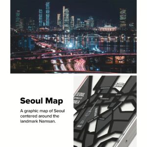 Ringke รุ่น Fusion Design - เคส iPhone 16 Pro - ลาย Seoul Map Black