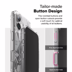 Ringke รุ่น Fusion Design - เคส iPhone 16 Plus - ลาย Seoul Map White