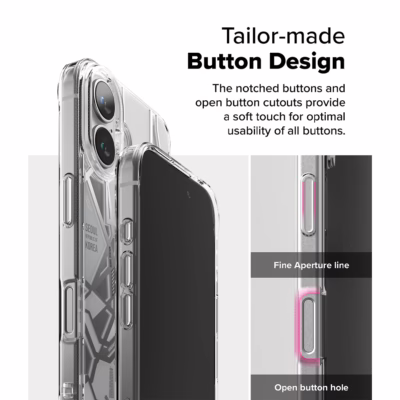Ringke รุ่น Fusion Design - เคส iPhone 16 Plus - ลาย Seoul Map White