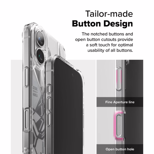 Ringke รุ่น Fusion Design - เคส iPhone 16 Plus - ลาย Seoul Map White