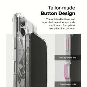 Ringke รุ่น Fusion Design - เคส iPhone 16 Plus - ลาย Seoul Map White