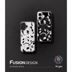 Ringke รุ่น Fusion Design - เคส iPhone 16 Plus - ลาย Seoul Map White