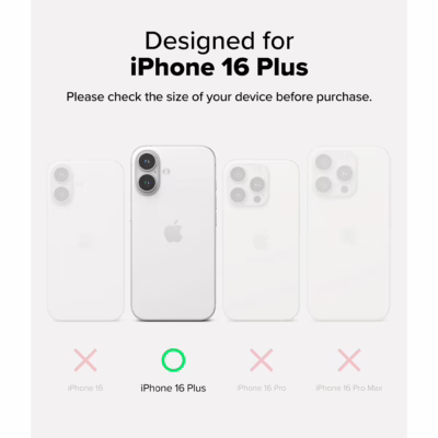 Ringke รุ่น Fusion Design - เคส iPhone 16 Plus - ลาย Seoul Map White