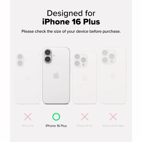 Ringke รุ่น Fusion Design - เคส iPhone 16 Plus - ลาย Seoul Map White