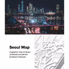 Ringke รุ่น Fusion Design - เคส iPhone 16 Plus - ลาย Seoul Map White