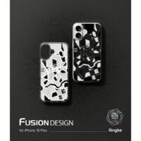 Ringke รุ่น Fusion Design - เคส iPhone 16 Plus - ลาย Seoul Map Black