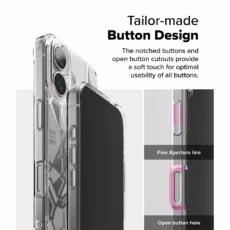 Ringke รุ่น Fusion Design - เคส iPhone 16 - ลาย Seoul Map White