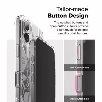 Ringke รุ่น Fusion Design - เคส iPhone 16 - ลาย Seoul Map White