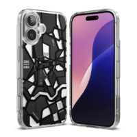 Ringke รุ่น Fusion Design - เคส iPhone 16 - ลาย Seoul Map Black