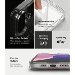 Ringke รุ่น Fusion Design - เคส iPhone 16 - ลาย Seoul Map Black