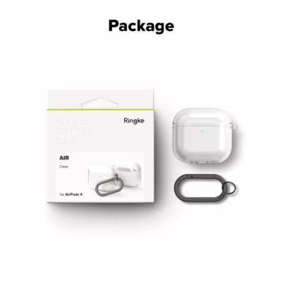Ringke รุ่น Air Case - เคส AirPods 4 - สี Clear